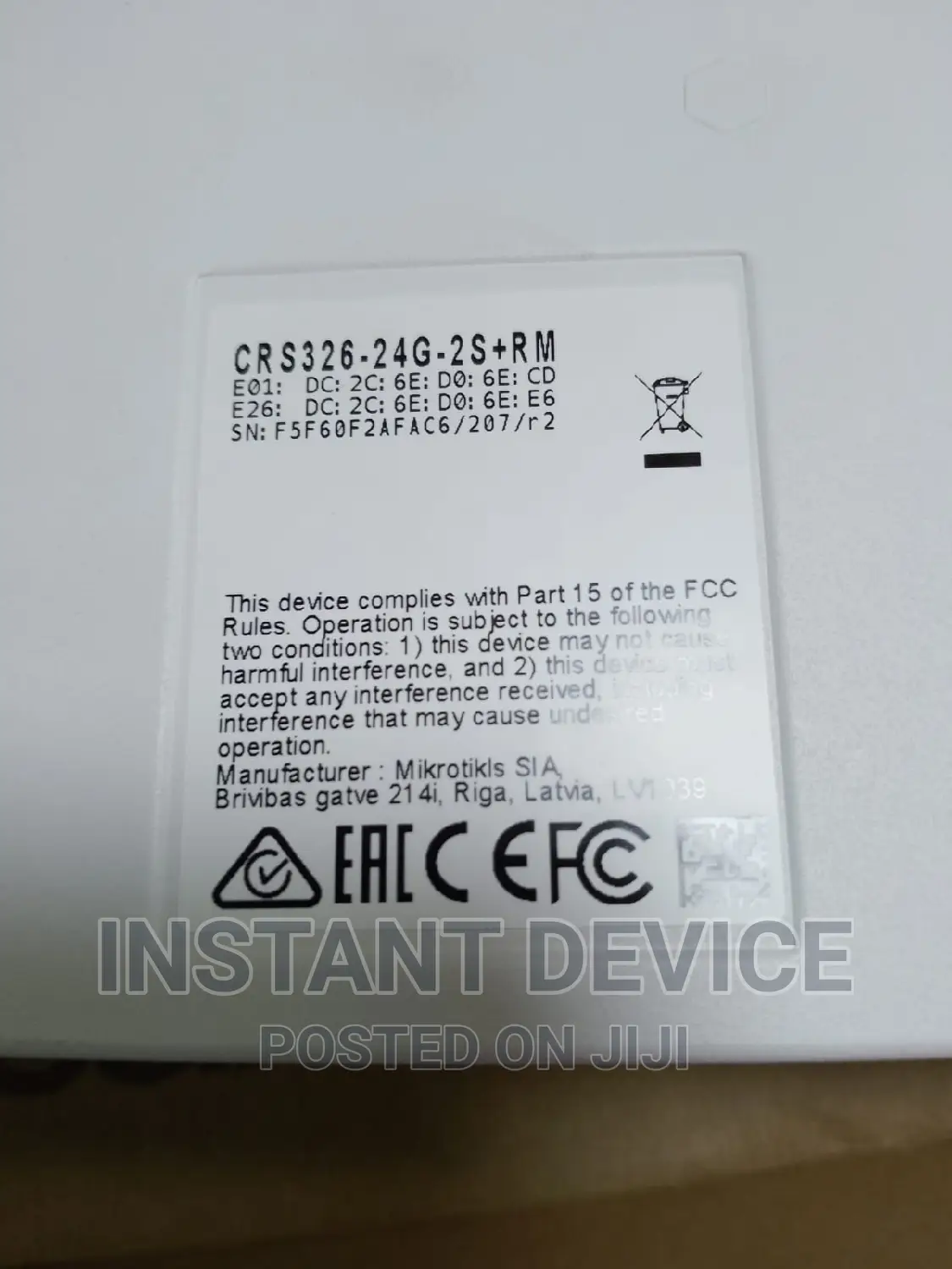 Mikrotik CRS354 48 Port Switch Layer 3 Gigabit Ethernet