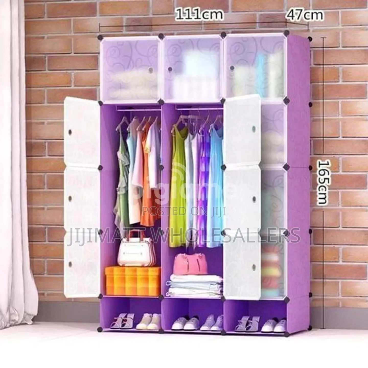 Portable Plastic Wardrobe Available