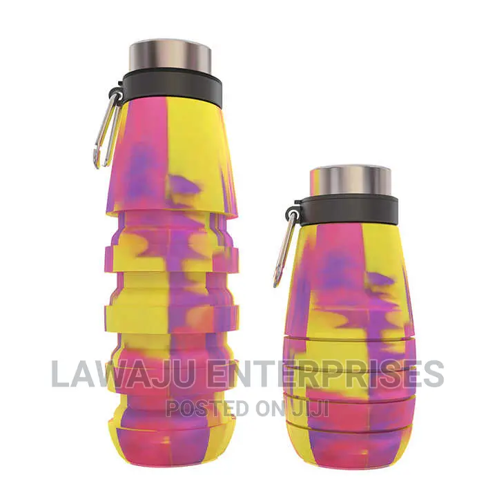 500ml Kids Portable Silicone Folding Water Bottle