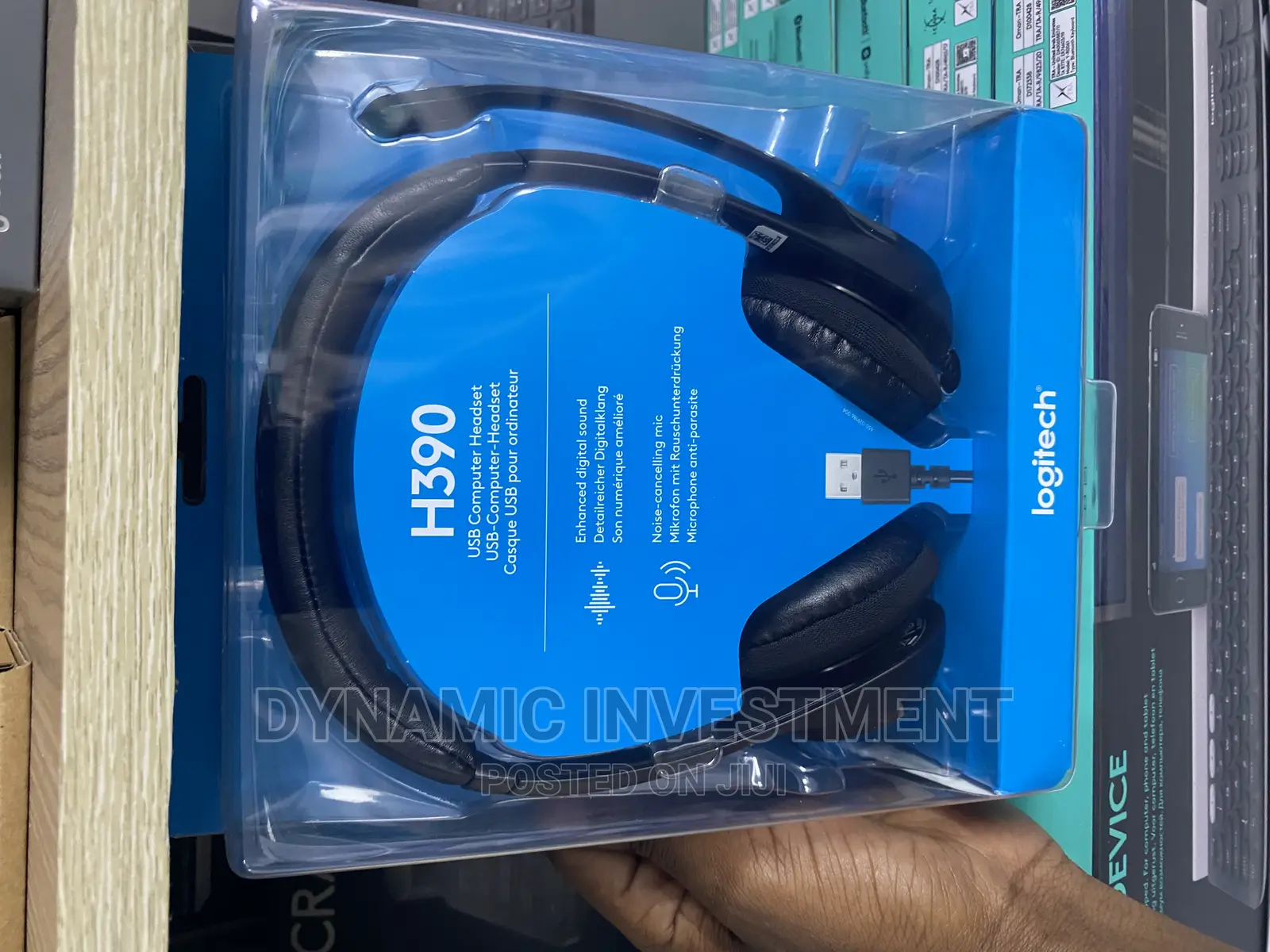Logitech H390 Wired Headset for PC/Laptop, Stereo Headphones