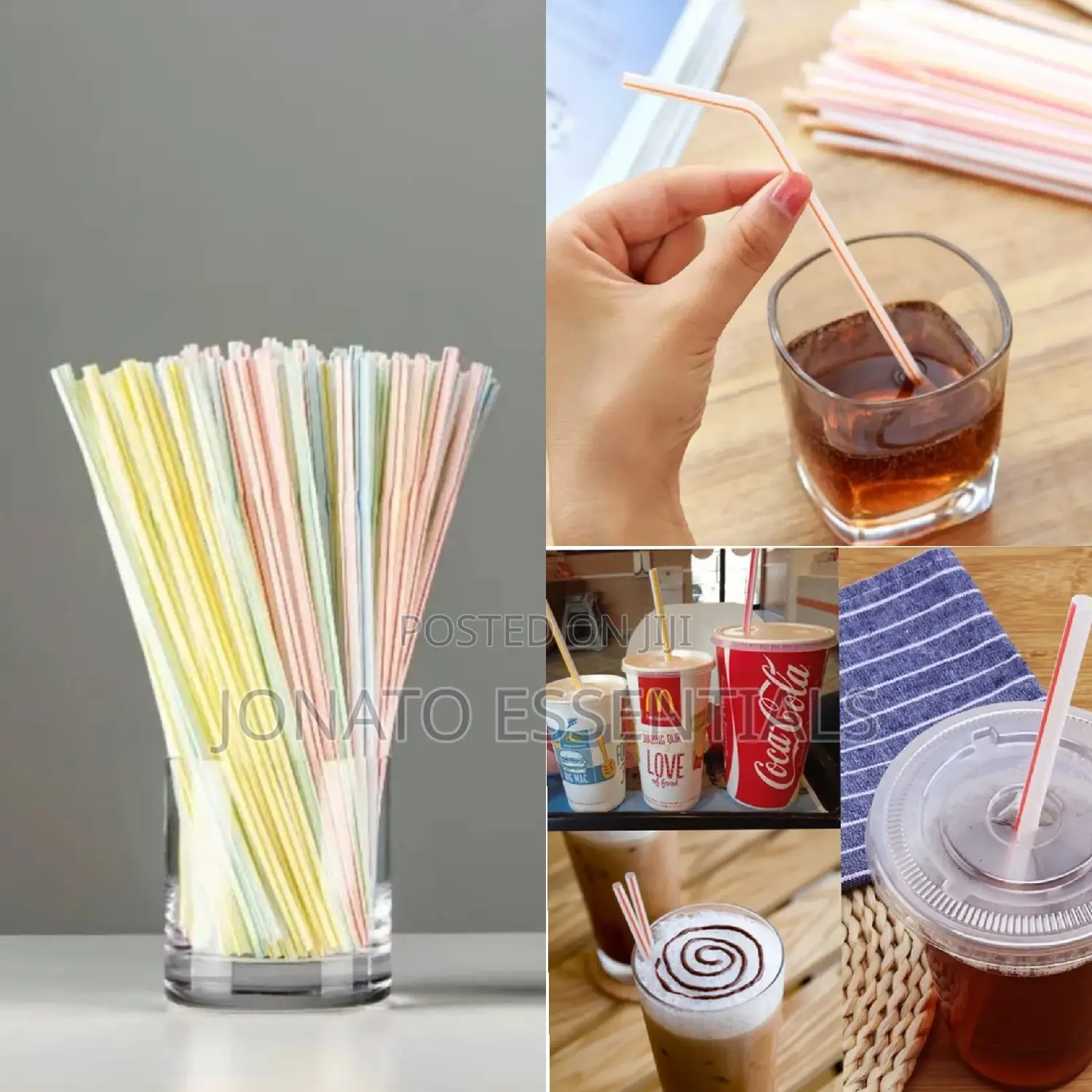 50pcs Disposable Straws Pack
