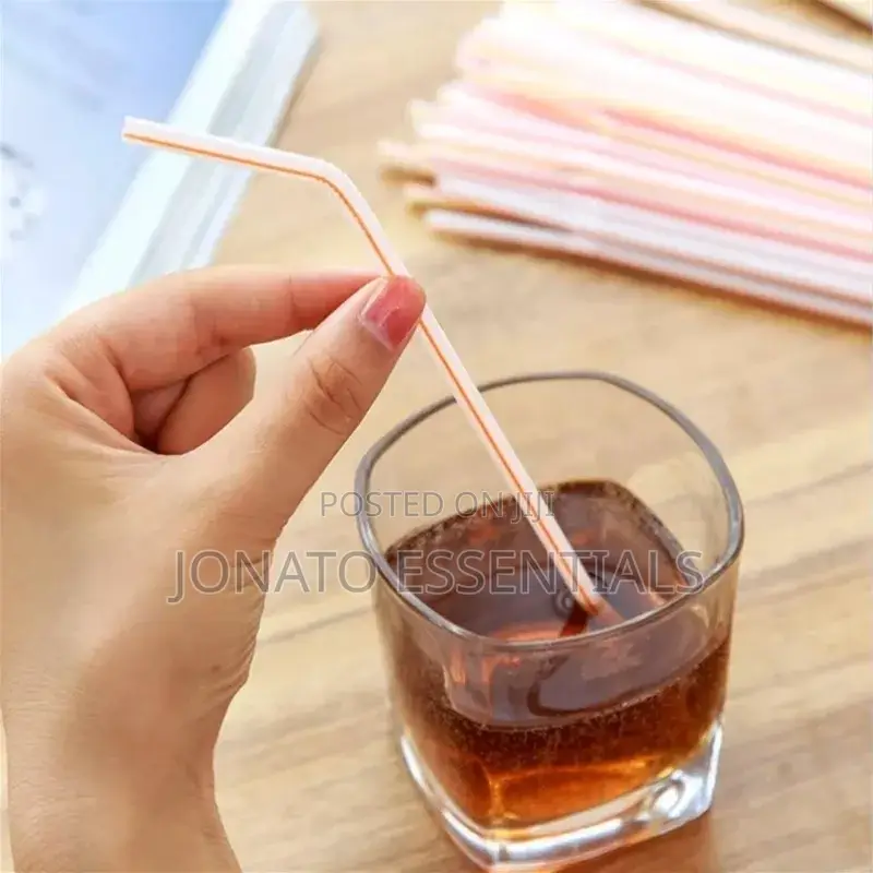 50pcs Disposable Straws Pack