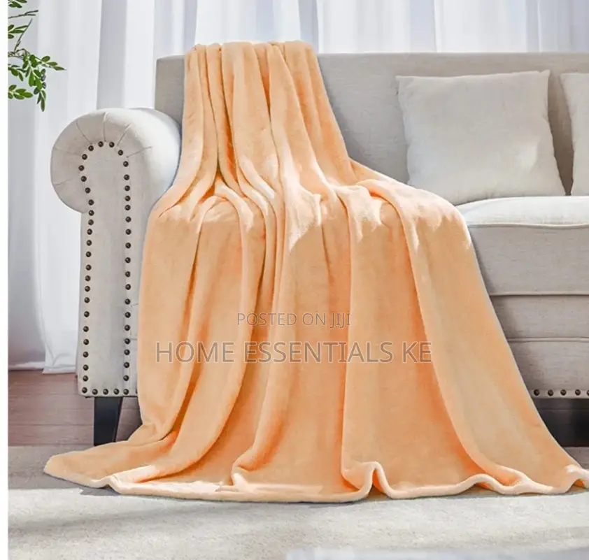 6x6 Plain Soft Coral Fleece Blankets-Coloured White