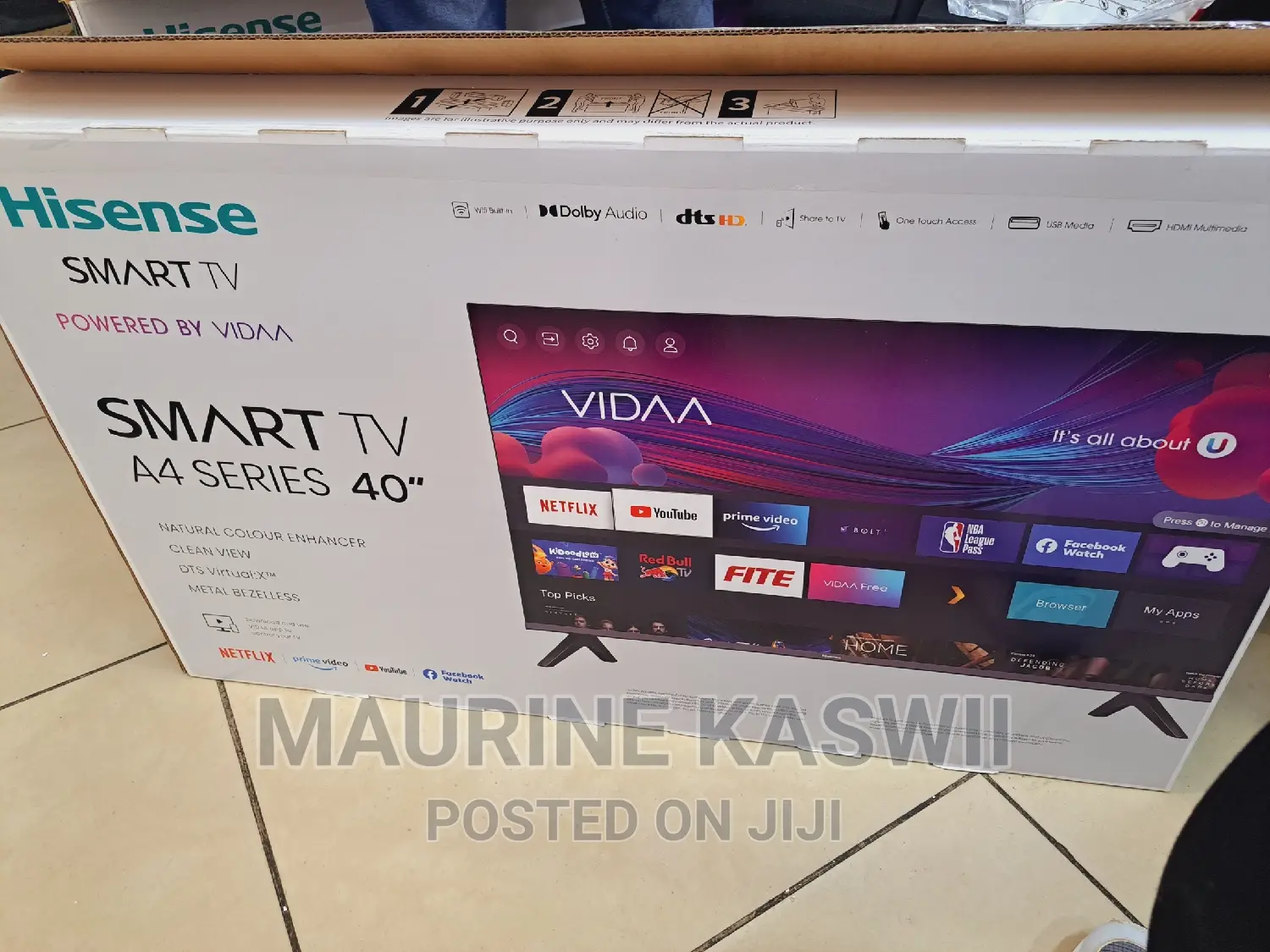Hisense 40A4 40′′ Smart HD VIDAA
