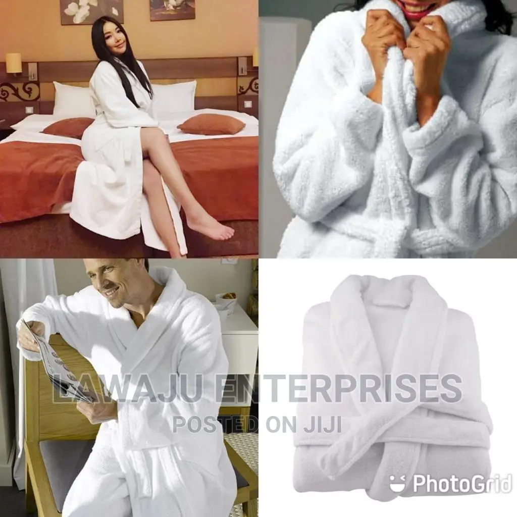 Cotton Bathroom Fleece Robe