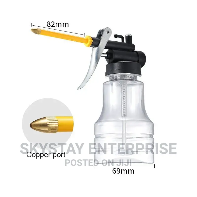 Oil Can Clear Plastic 250ml