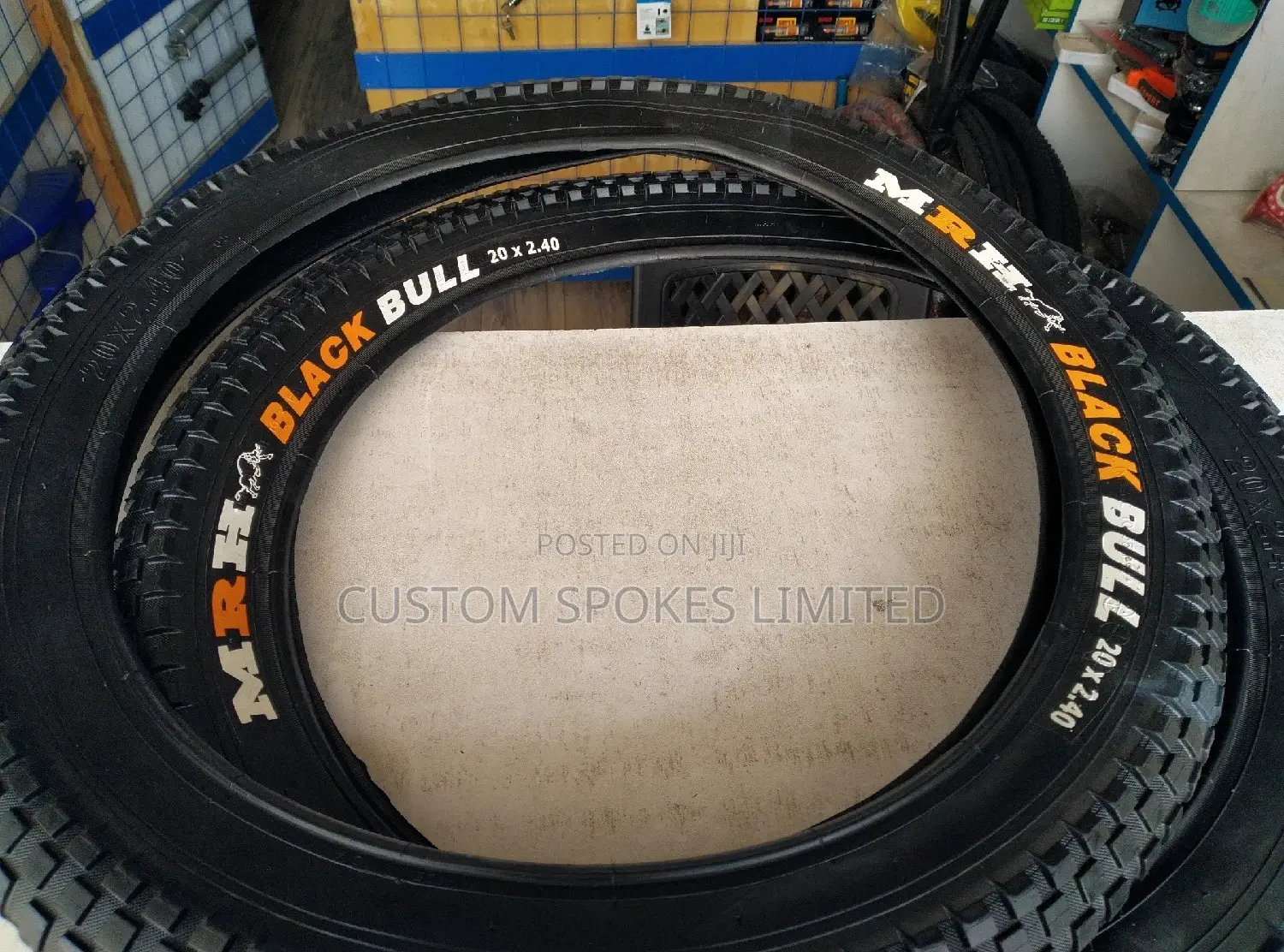 BMX 20x2.4 Wide Tyres (Black Bull)