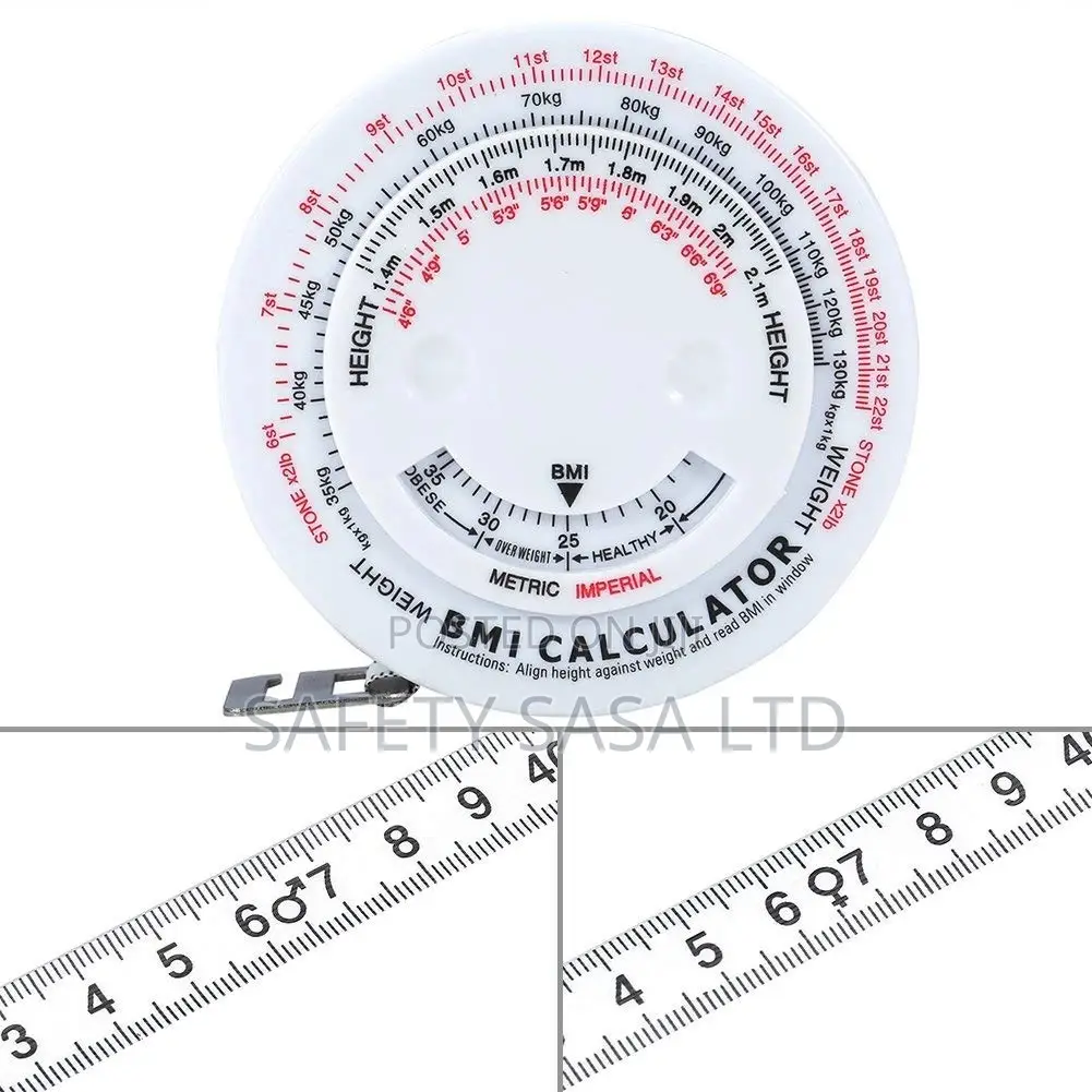 BMI Body Mass Index Retractable Tape 150cm Measurecalculator
