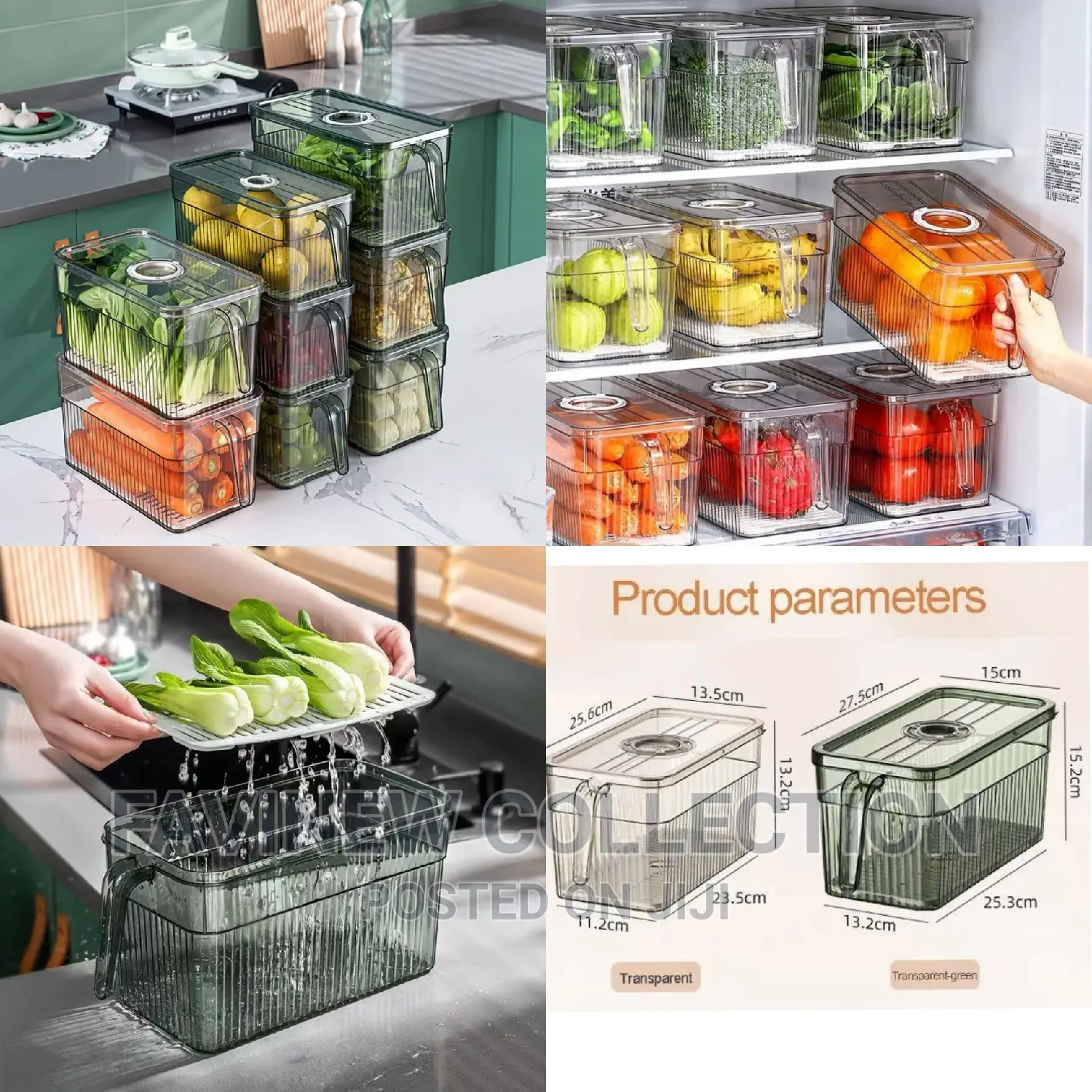 4L Fridge Storage Containers