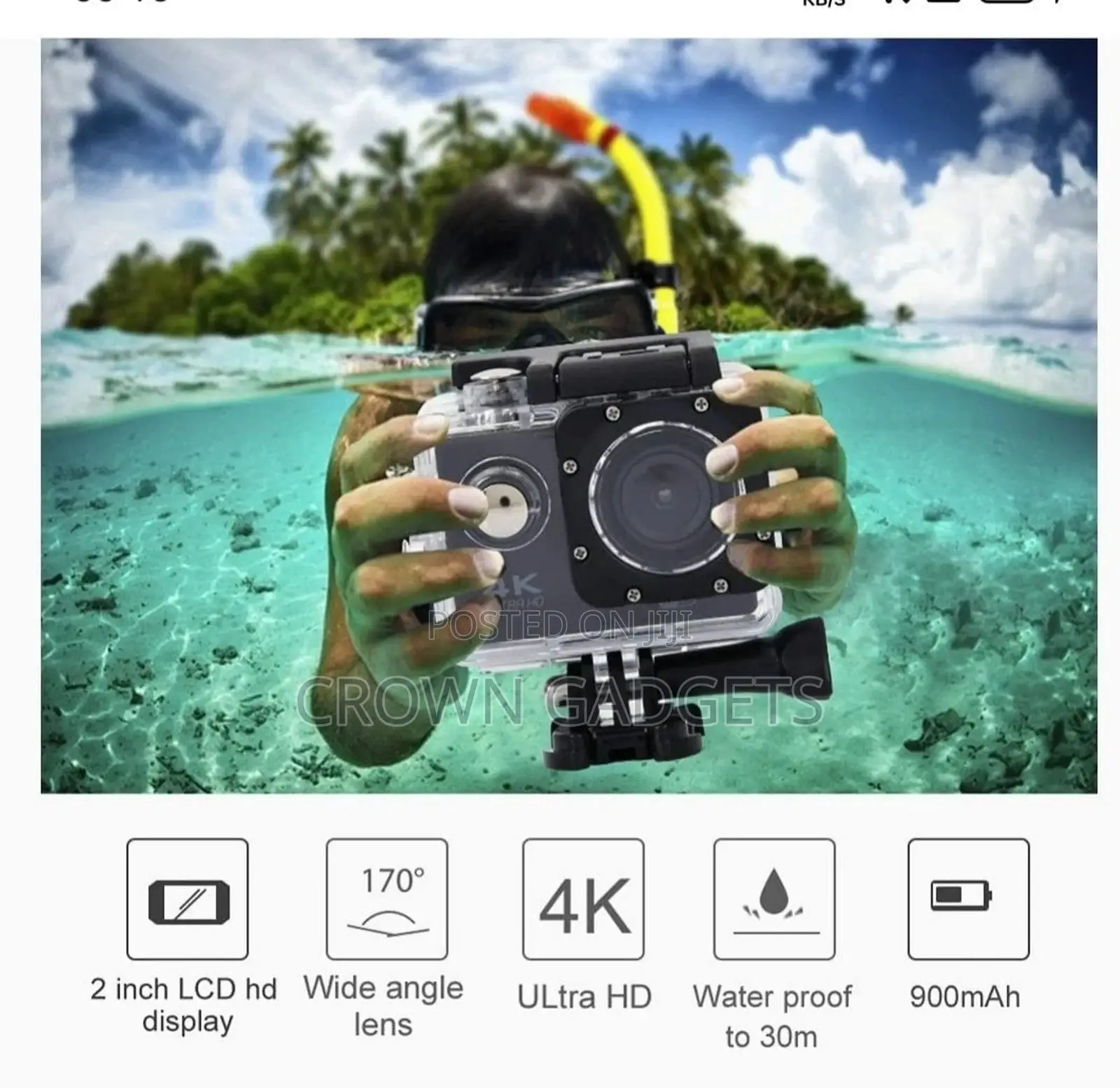 Ultra HD Sports Camera WIFI 30M Waterproof