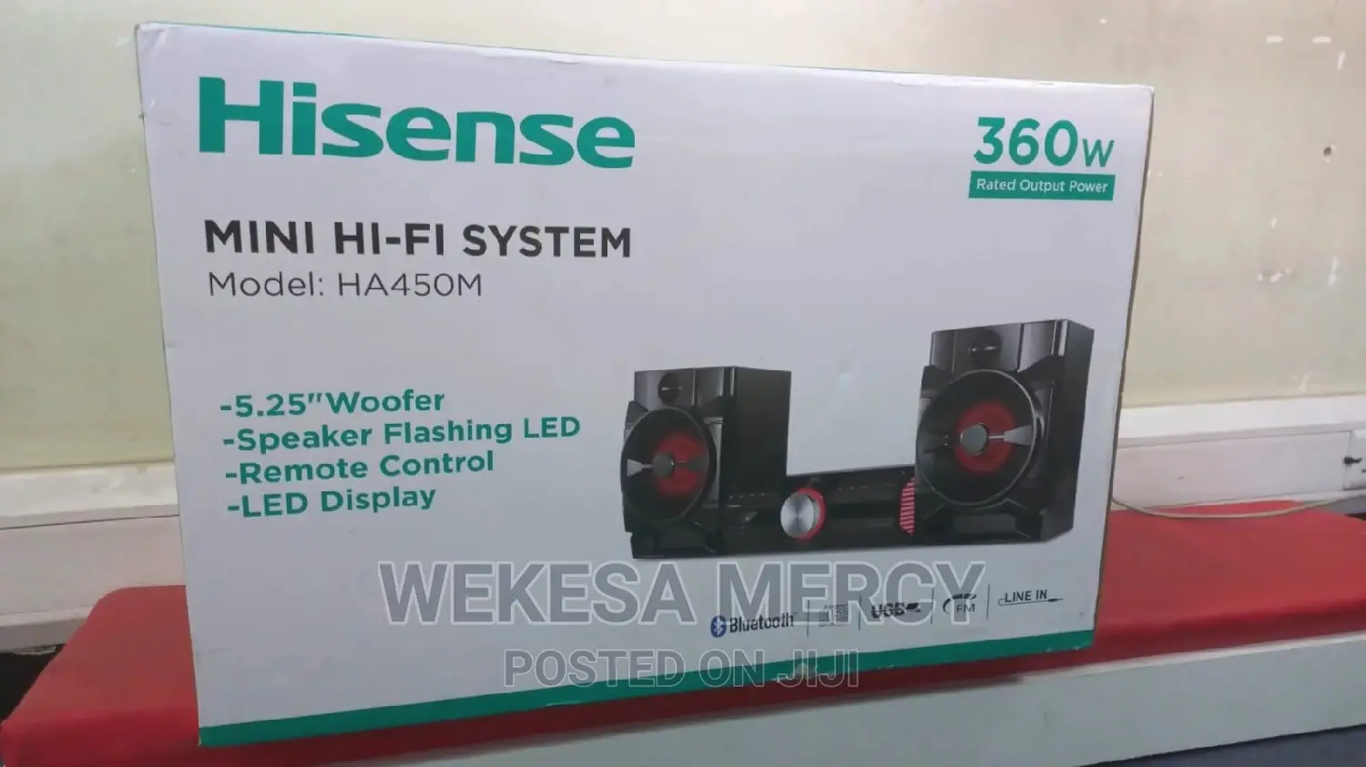 Hisense HA450 2.0 Channel Stereo Mini Hifi System 360W