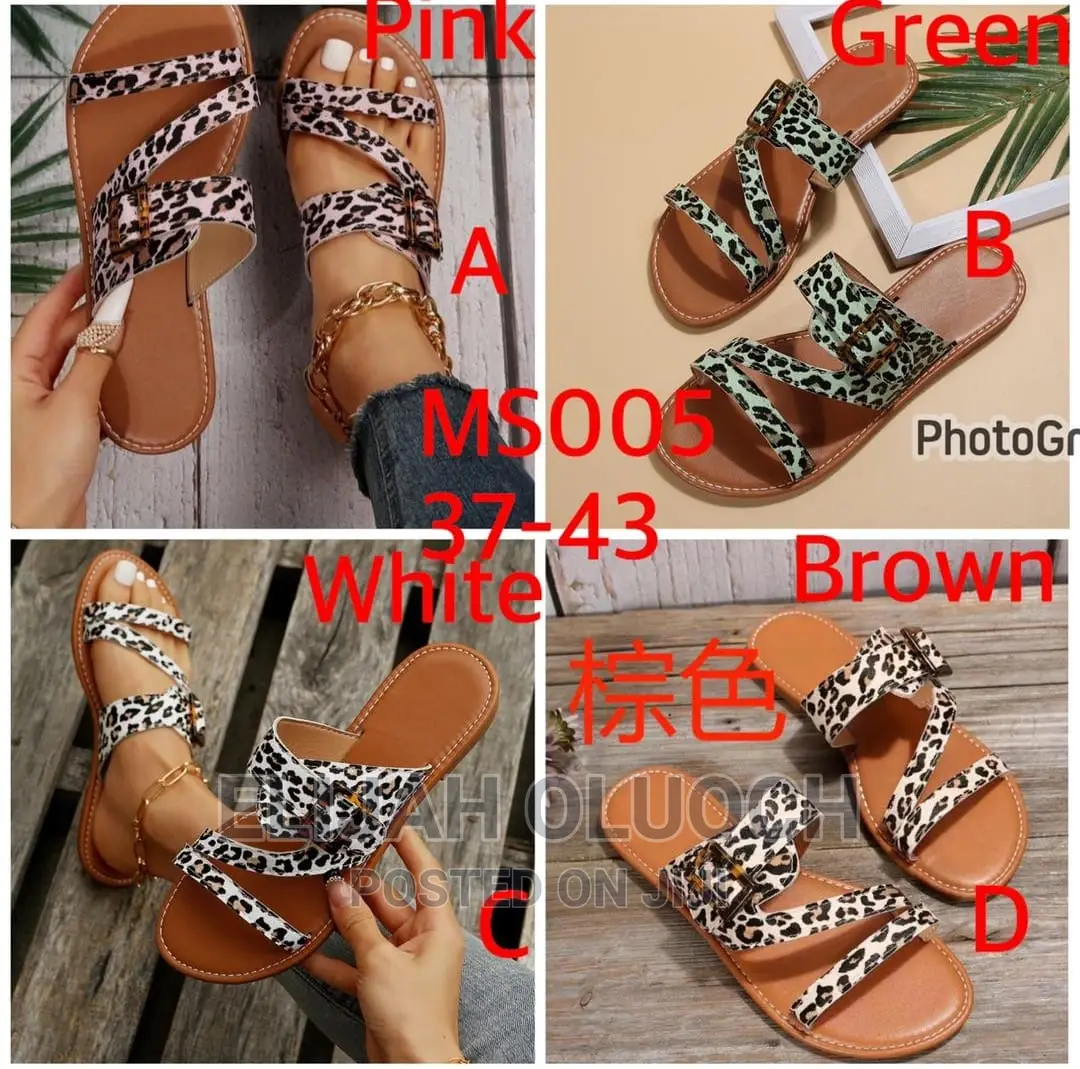Ladies Animal Print Sandals