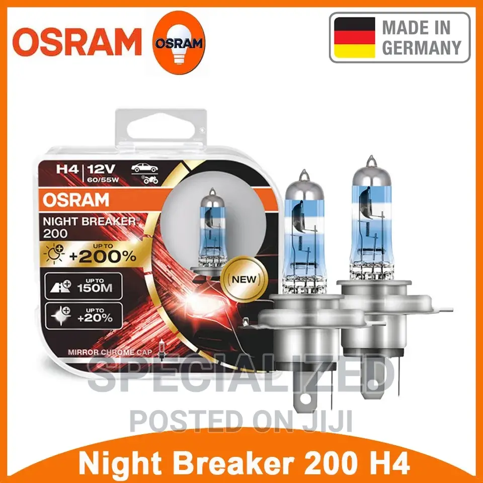 OSRAM Night Breaker 200 Car Headlight Bulbs H7, H4 ,H11