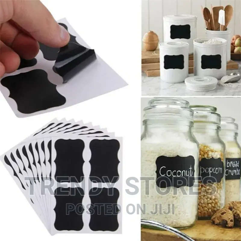 80pcs Jar Stickers Labels Plus Free Pen