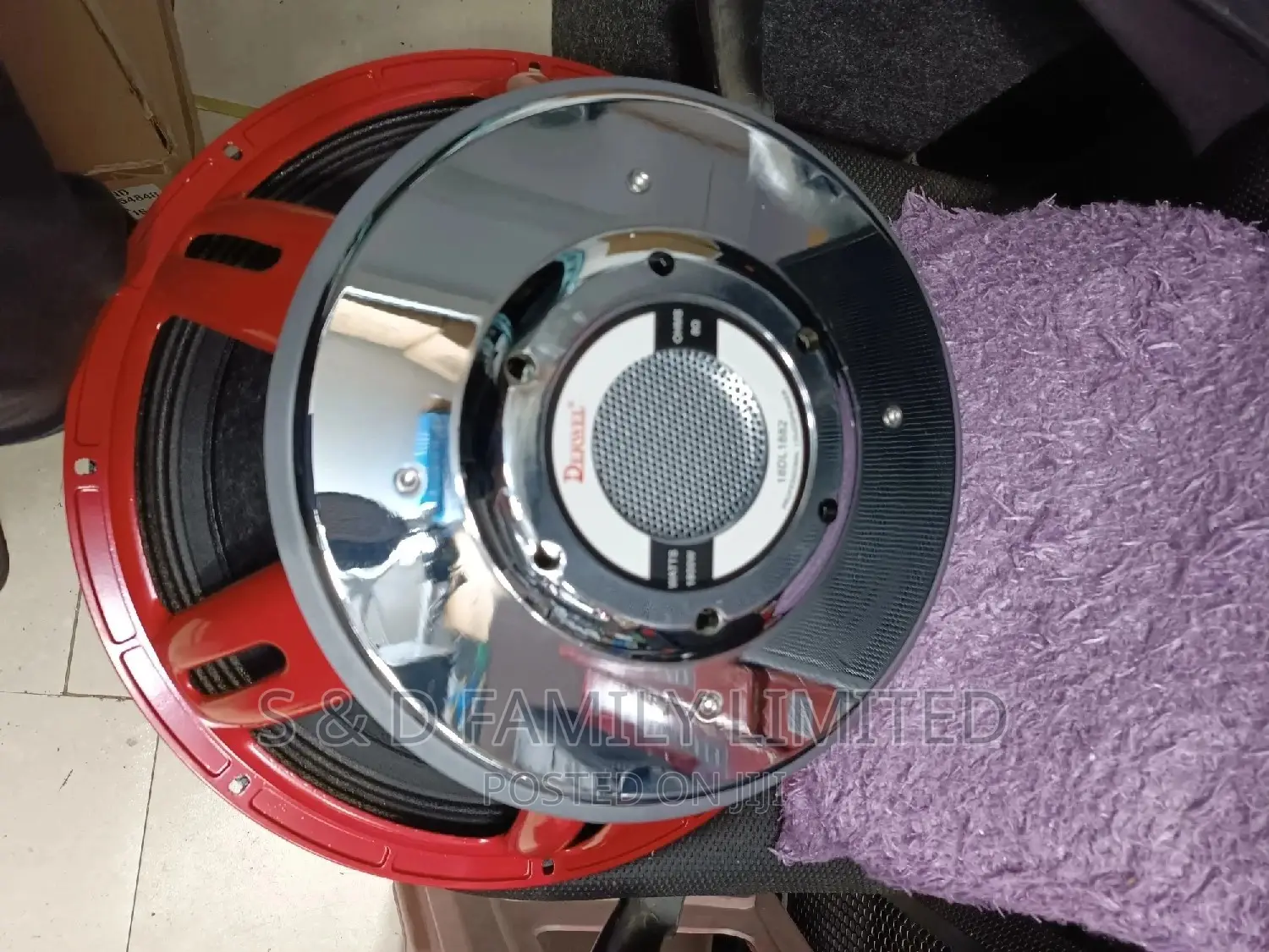 Derwel 18DL1882 Red PD1882 Naked 18 Inch Speaker