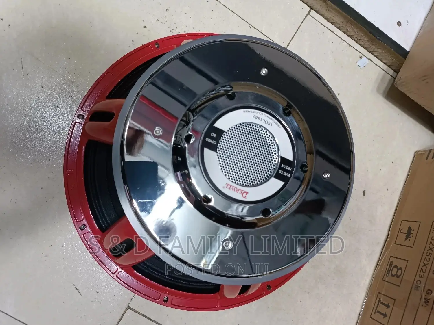 Derwel 18DL1882 Red PD1882 Naked 18 Inch Speaker