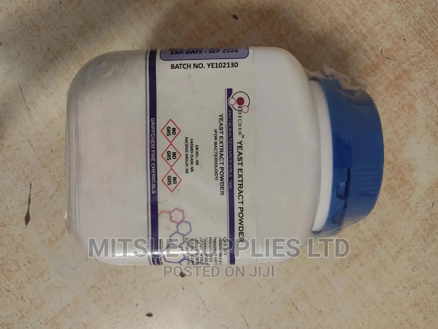 Yeast Extract Powder for Bacteriology LR 500G Griffchem