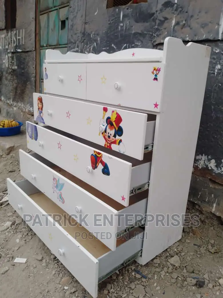 MDF Baby Chest of Drawers 4 by 4 Fitts