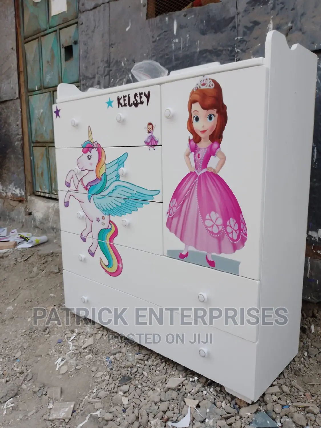 MDF Baby Chest of Drawers 4 by 4 Fitts