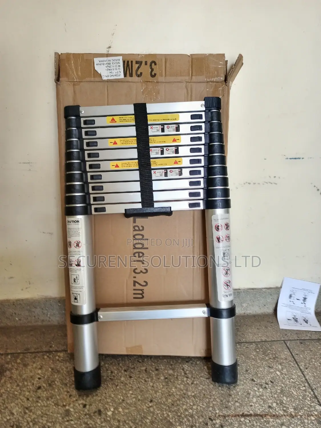 Aluminum Single Telescopic Ladder 3.2meters