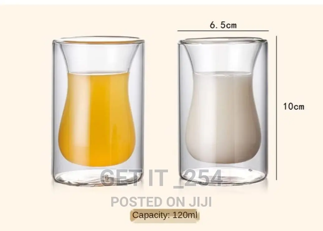 Double Wall Coffee Cup / Glass 2pcs