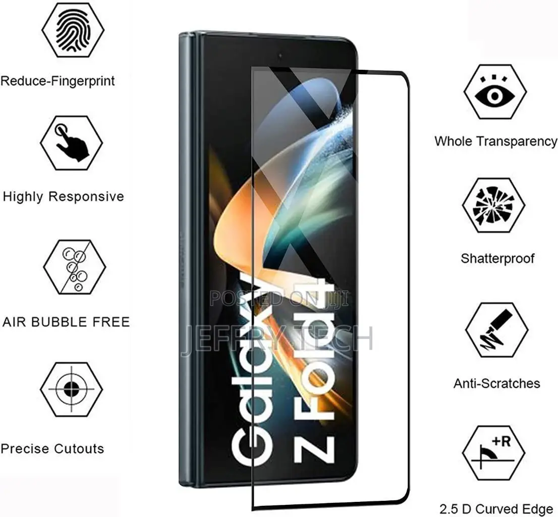 Samsung Galaxy Z Fold 4 5G Full Coverage Tempered Glass Scre