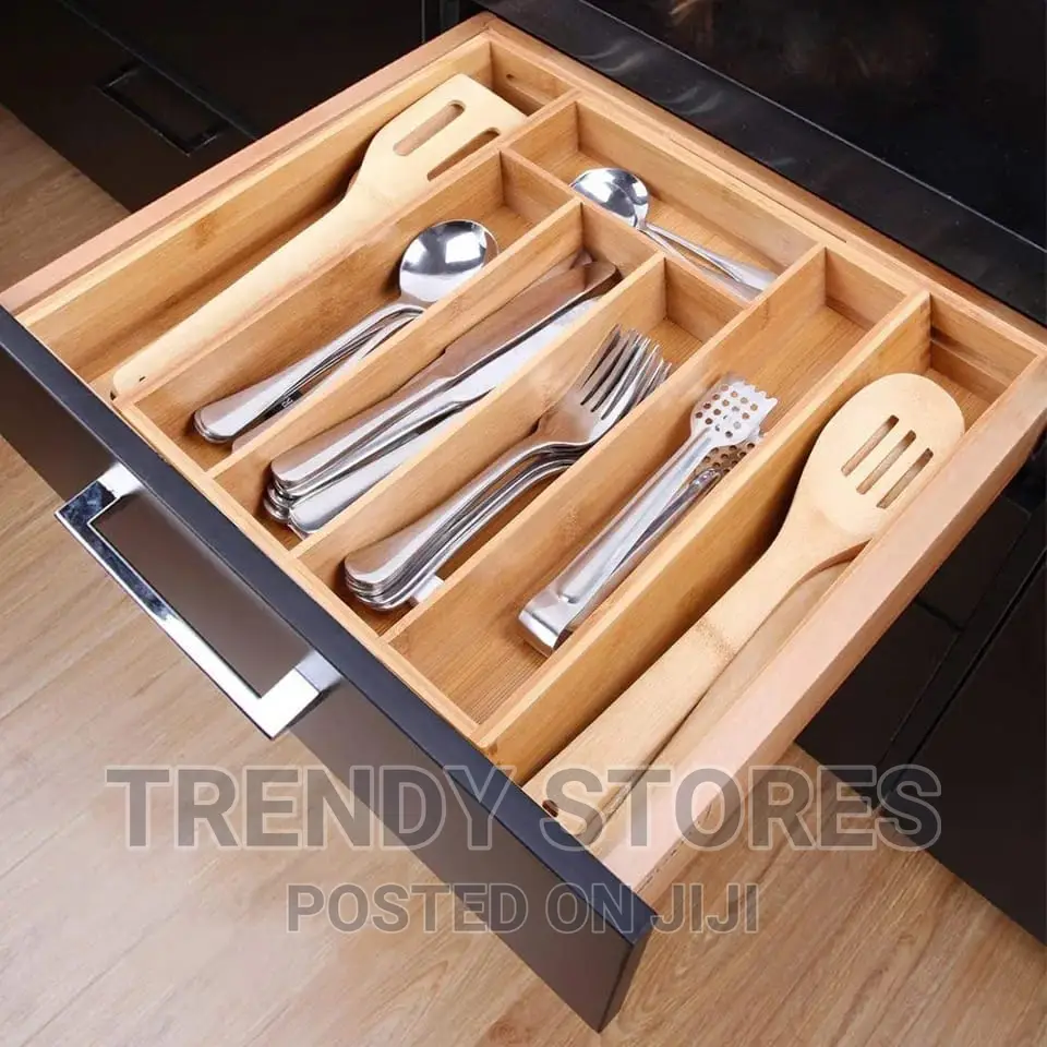 Multifunctional/Expandable Bamboo Drawer , Cutlery Organize