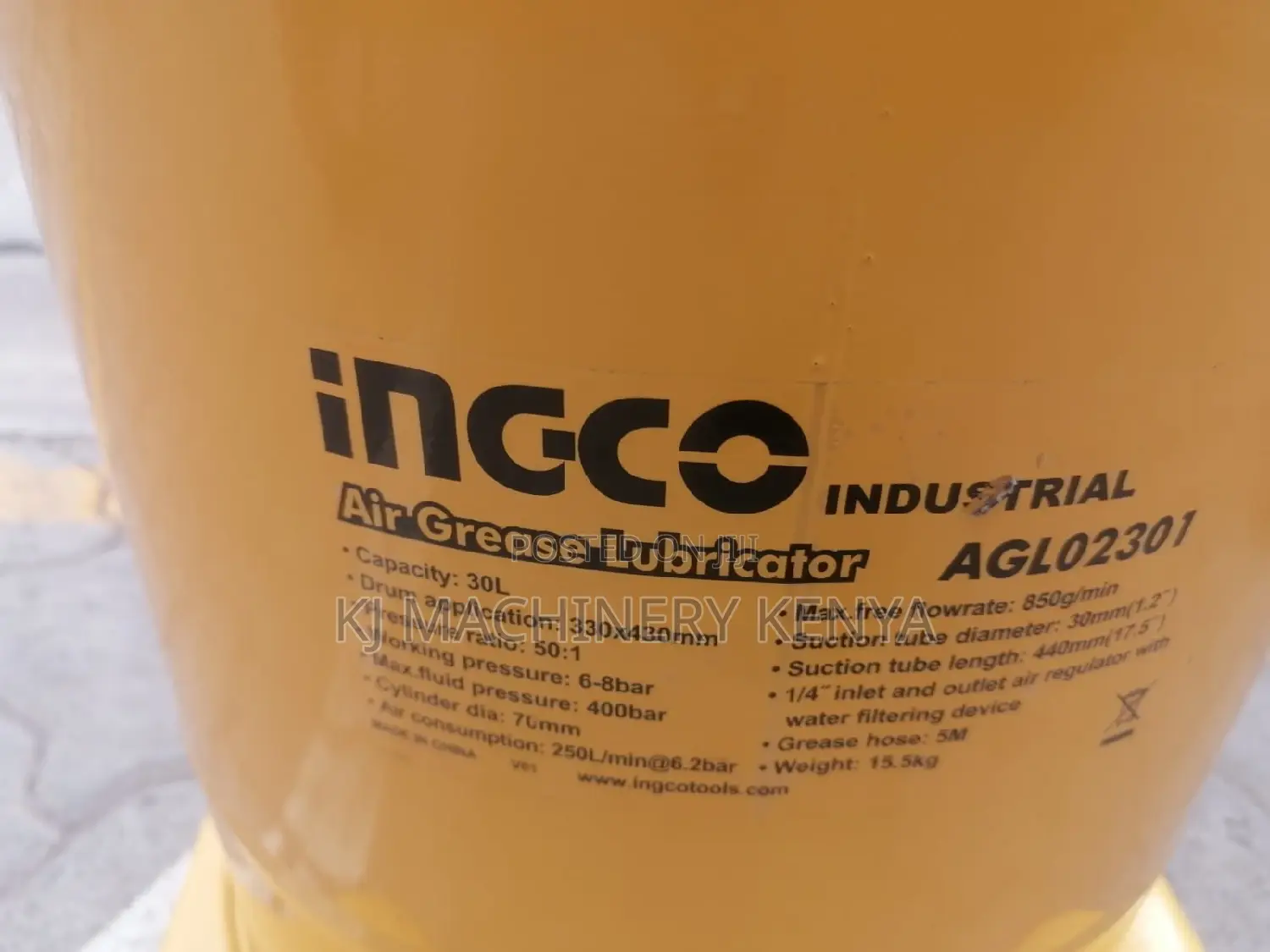 Industrial Pneumatic Air Greese Lubricator-30 Litres