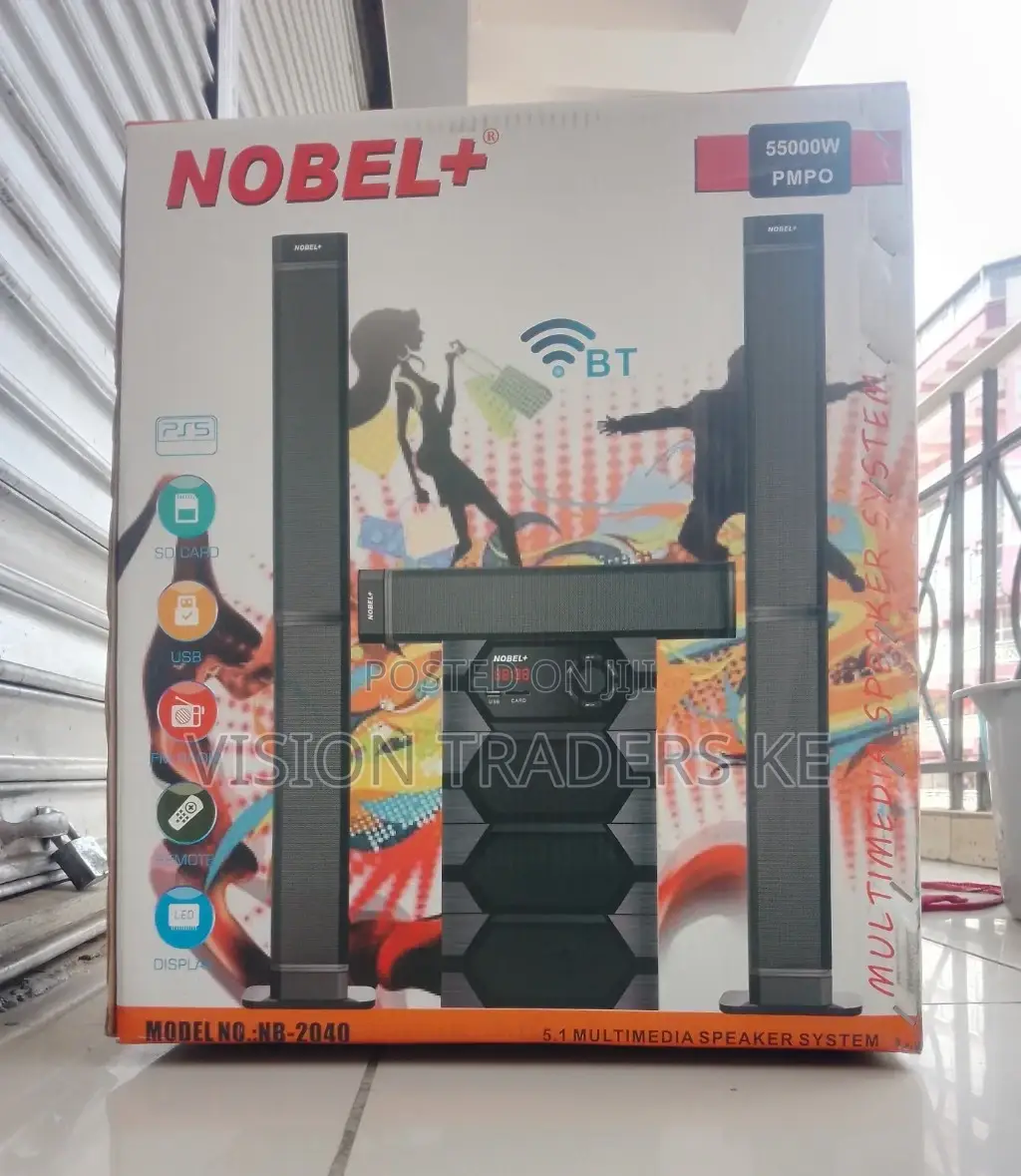 Brand New Nobel 5.1ch NB-2040 Multimedia Speaker System✓