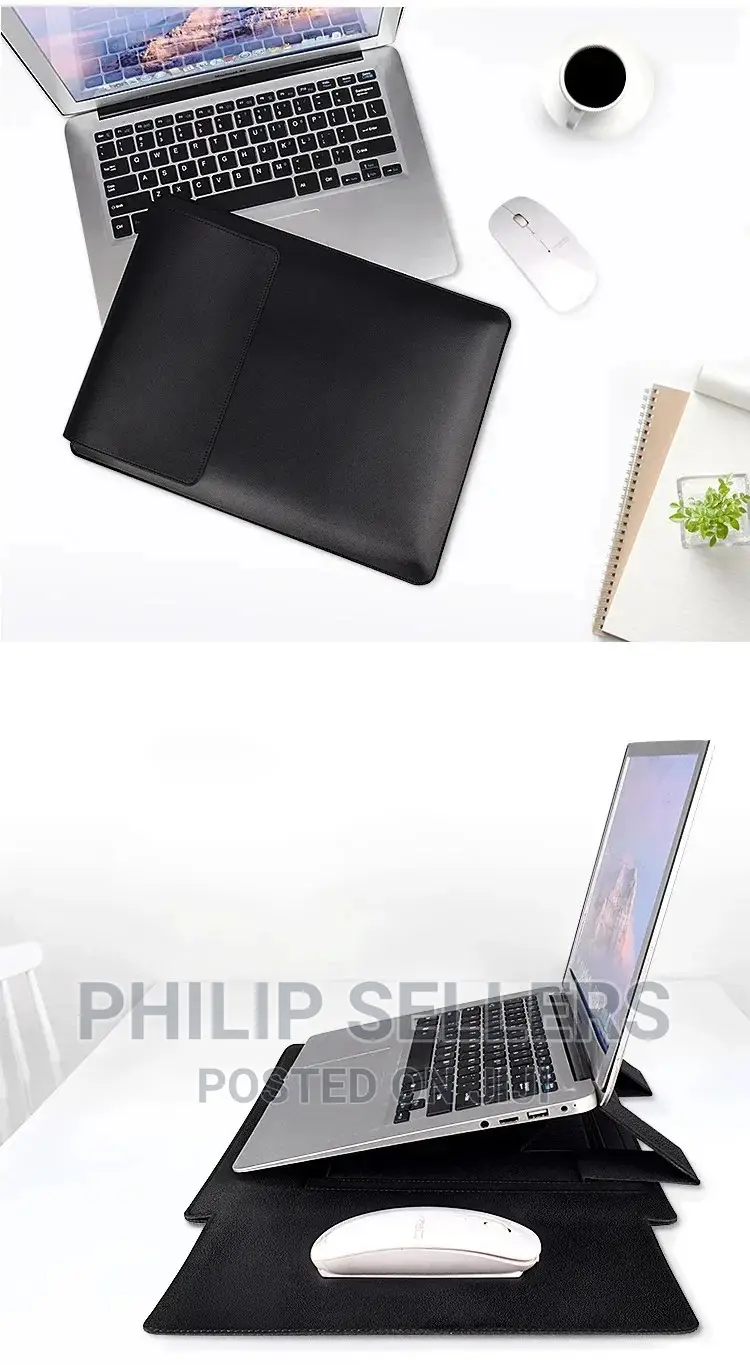 Leather Laptop Stand Liner Sleeve Cover