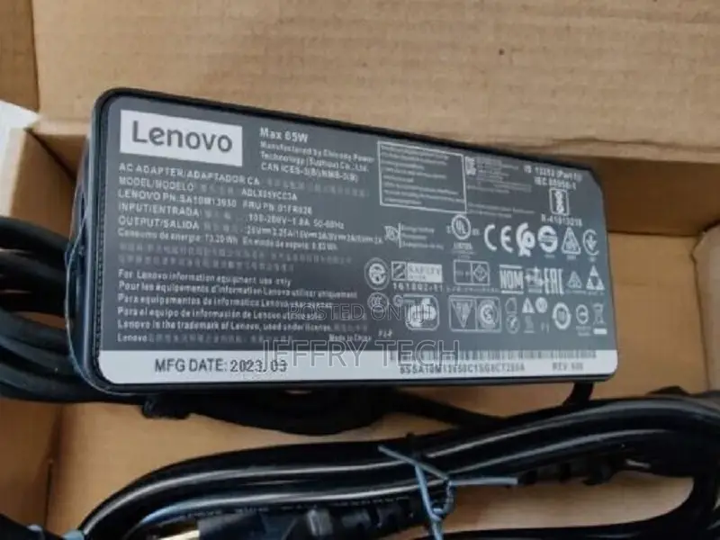 Lenovo 65W USB-C Type-C Laptop Charger Power Supply Adapter