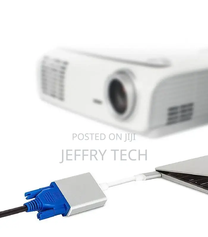 USB-C Type-C Male to VGA Monitor Projector Adapter Cable For