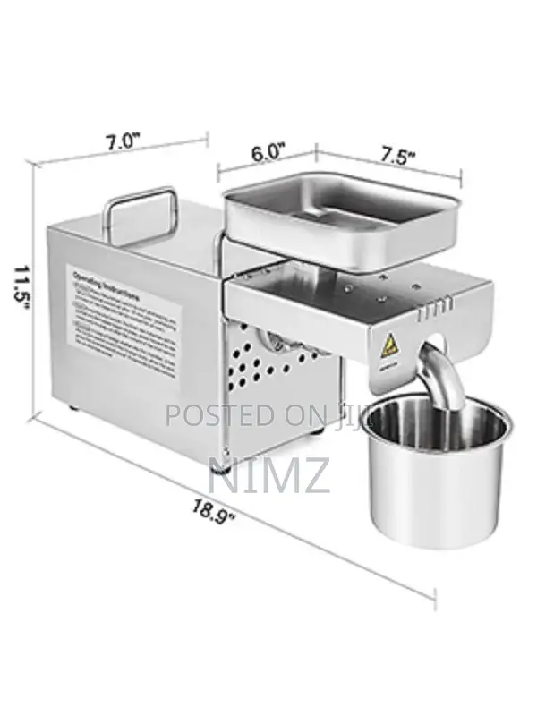 Oil Press Machine 750W Cold/Hot Press Automatic Oil Extracto
