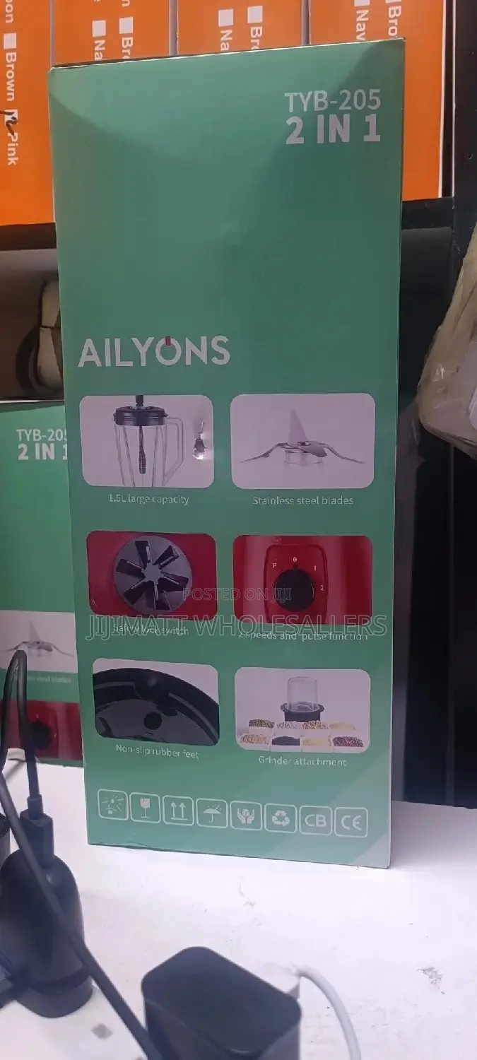 AILYONS Blender 2 in 1 With Grinder Machine 1.5litres