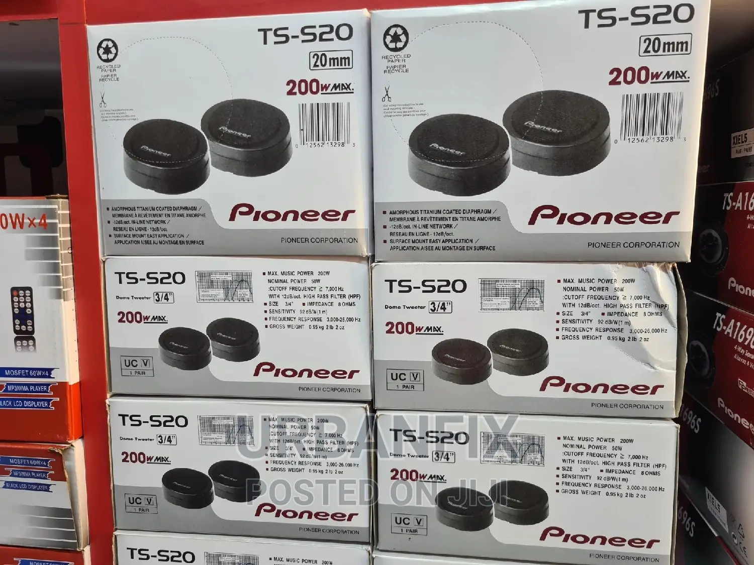200 Watts Pioneer TS-S20 Tweeters - A Pair