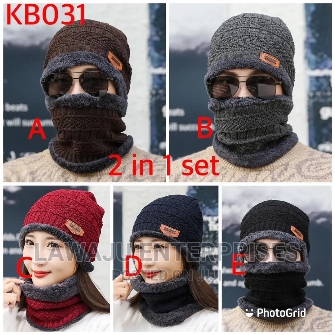 Adults Beenie Hat Scarf Set