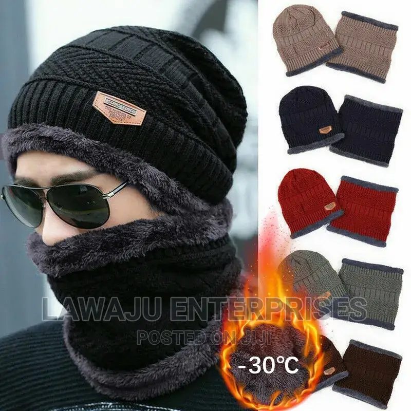 Adults Beenie Hat Scarf Set