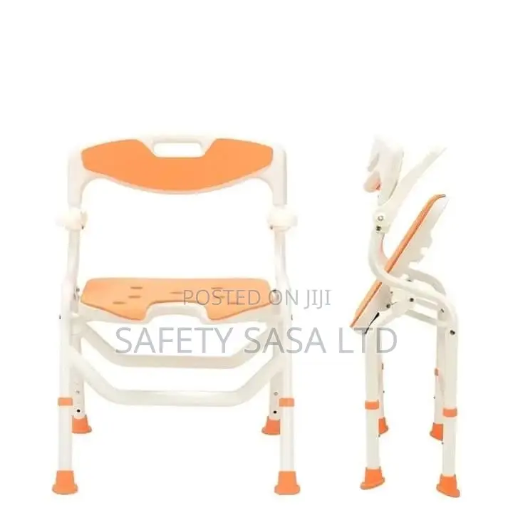 Folding Chair Aluminum Alloy Elderly Bath Chair Potty Chair