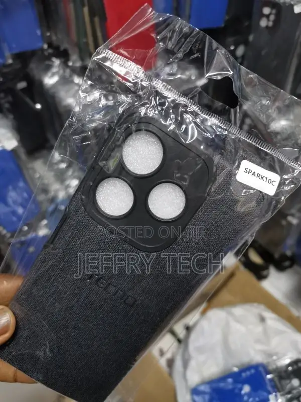 Tecno Spark 10C Fabric Jeans Texture Camera Protection Case