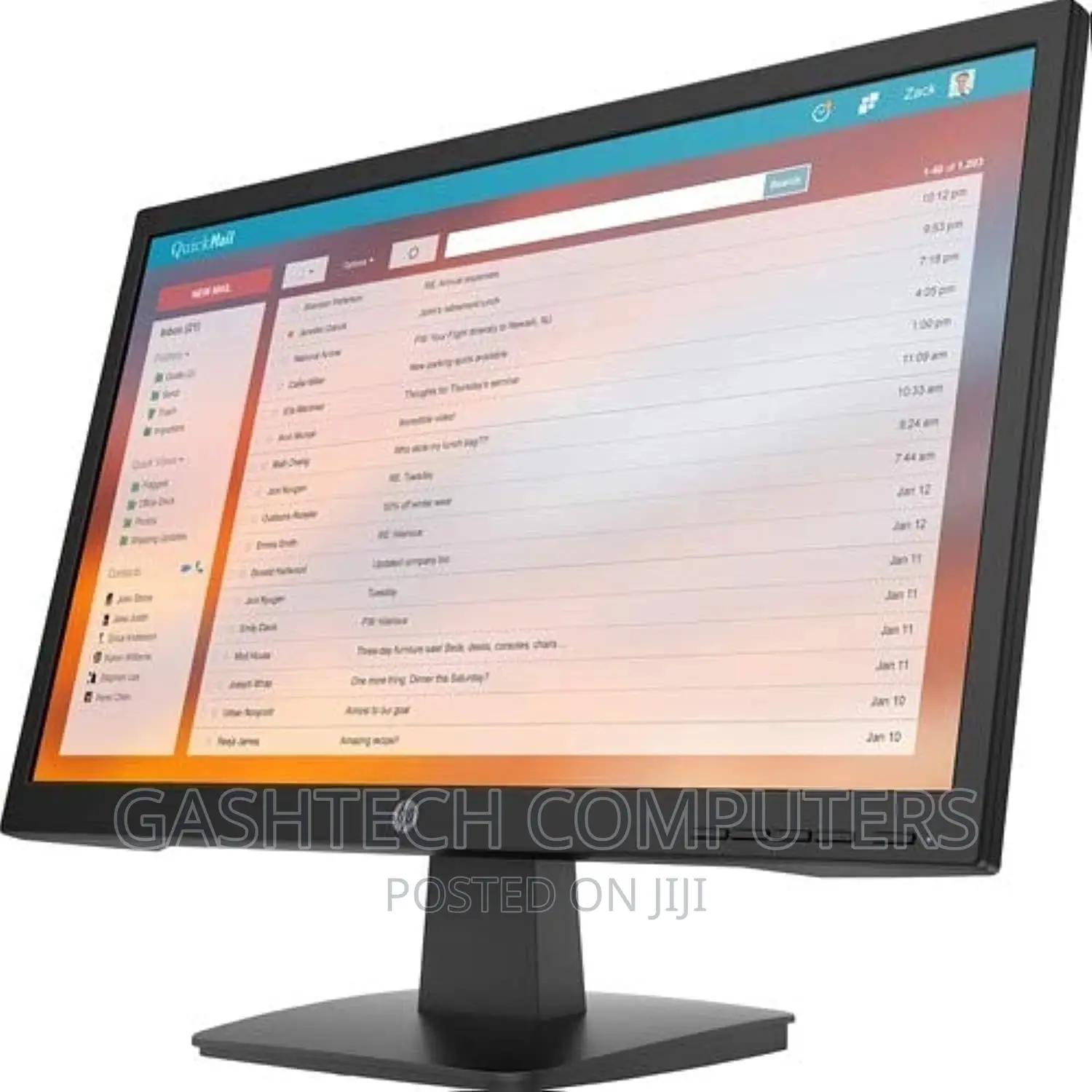 HP P22va G4 21.5" FHD Monitor, Black Color, Connectivity