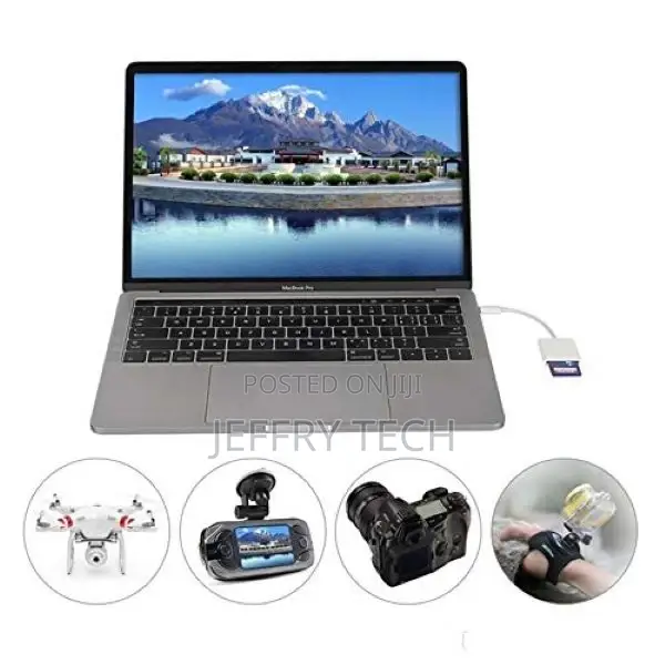 USB Type C to SD Card Camera Reader OTG Adapter Cable USB-C