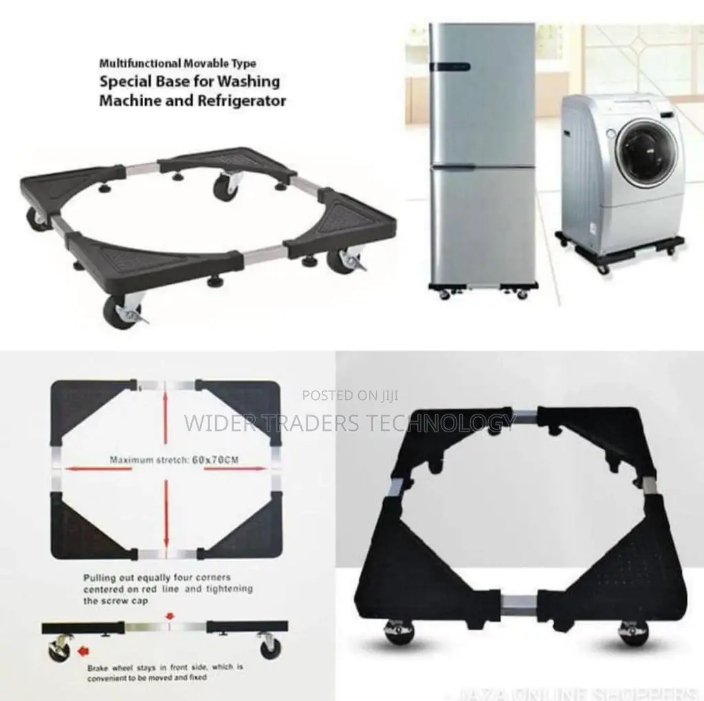 Adjustable Trolley Washing Machine Stand And Fridge Stand