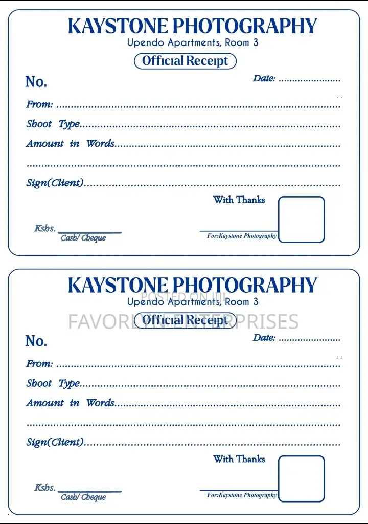 All Types of Receipt Editing and Printing