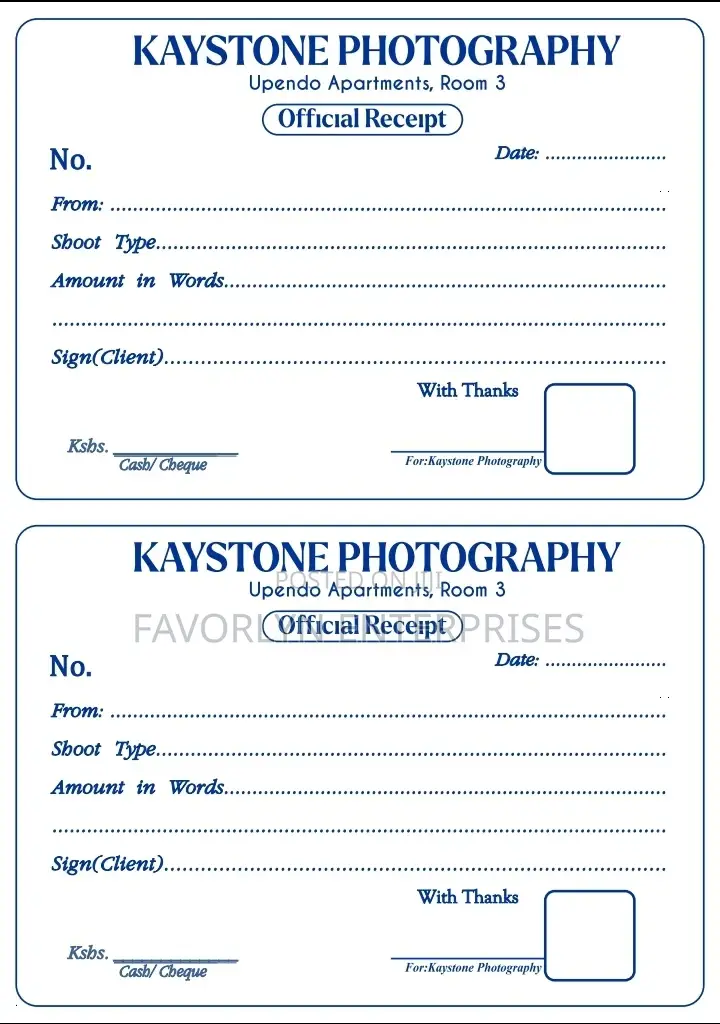 All Types of Receipt Editing and Printing