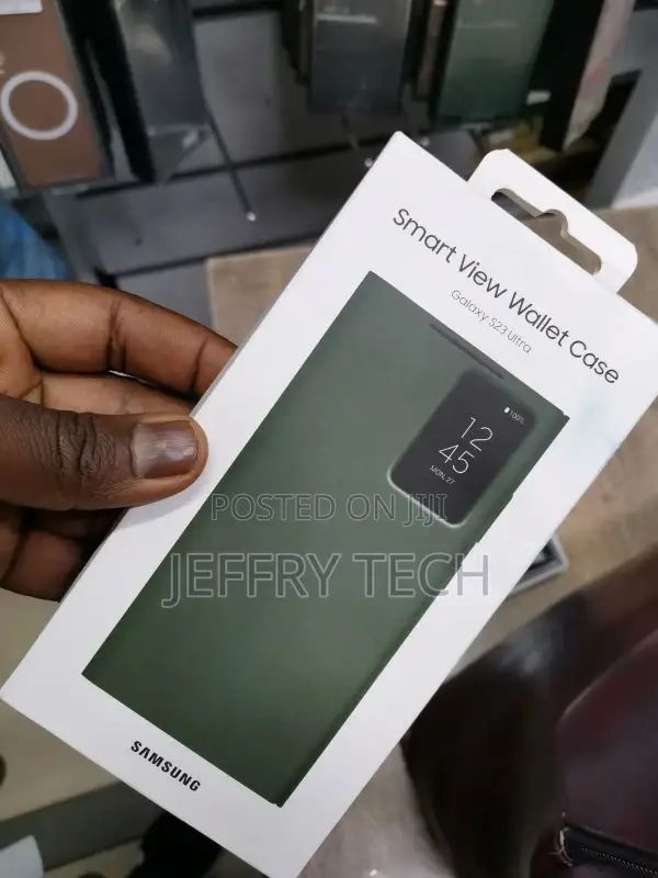 Samsung Galaxy S23 Ultra Smart View Wallet Case -Green Khaki
