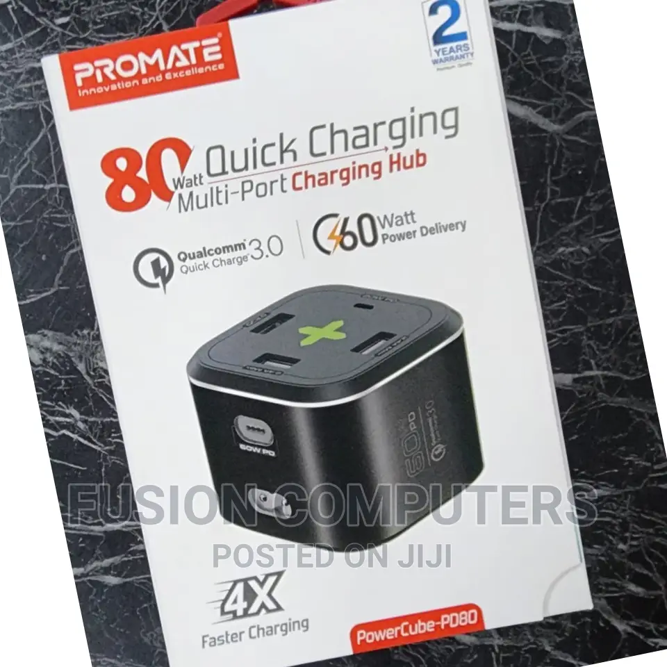 Promate Multi-Port Charging Hub 80W