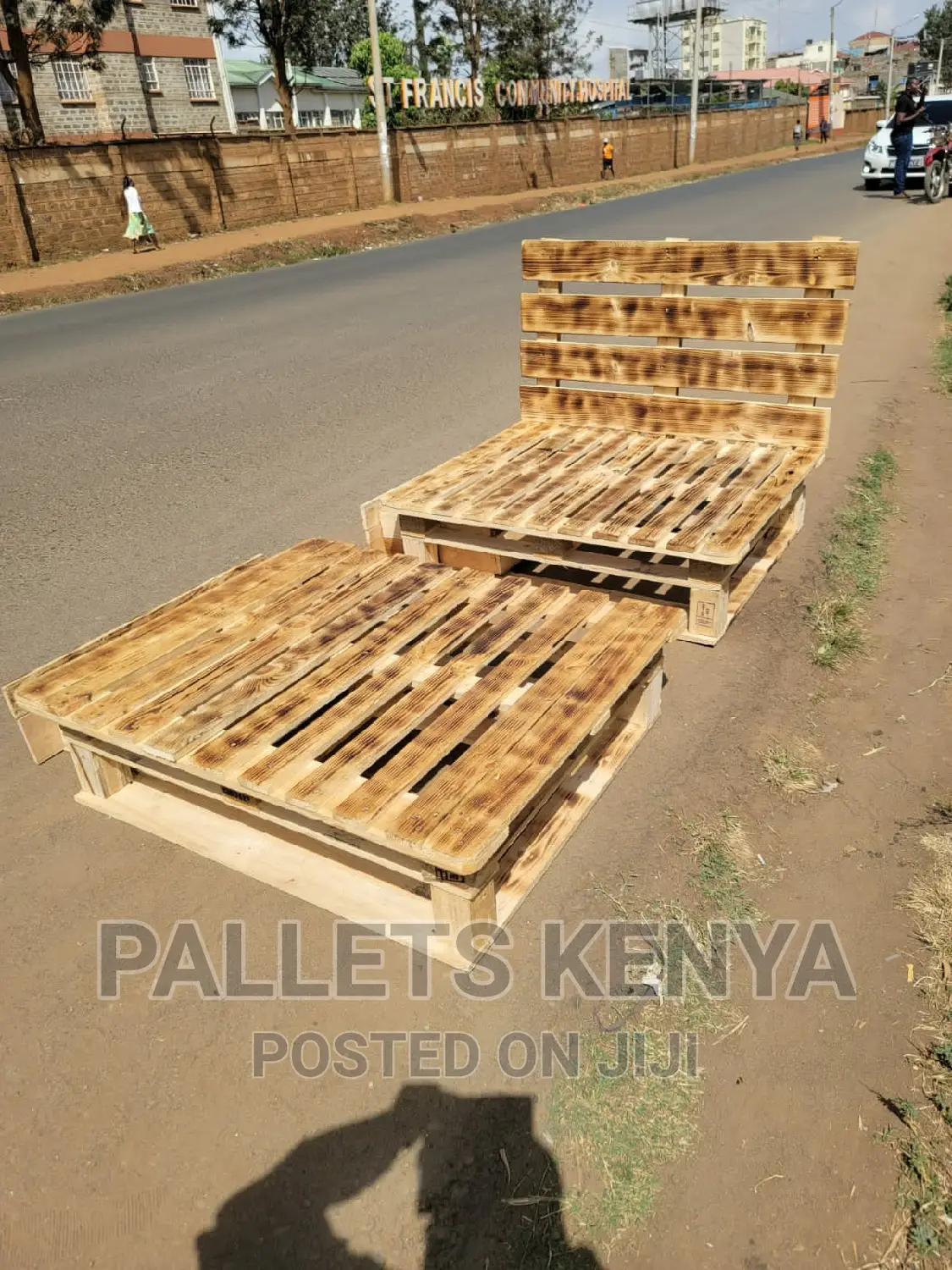 Pallet Bed- Blazed 4*6 Bed With Drawers.( #58)