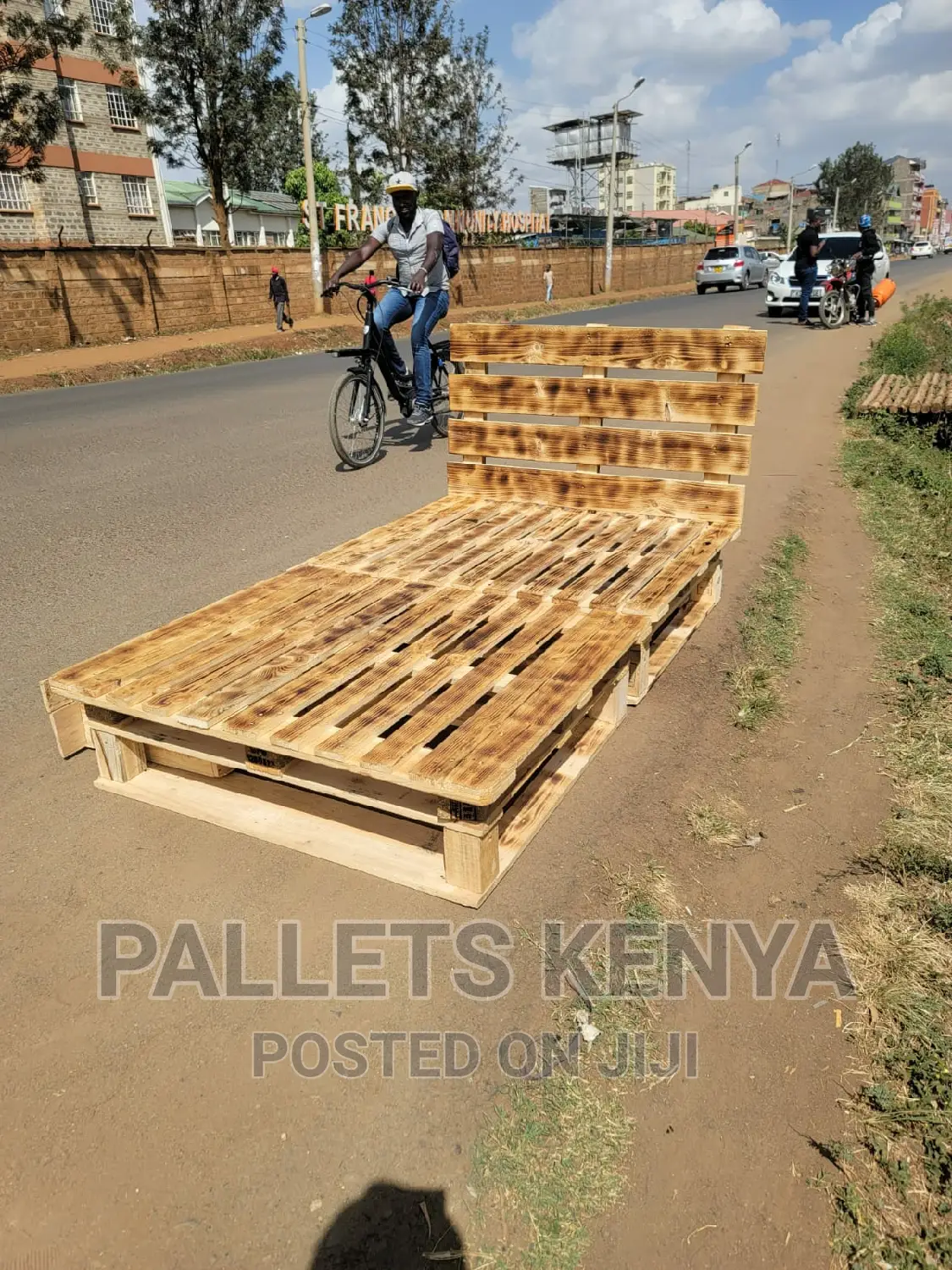 Pallet Bed- Blazed 4*6 Bed With Drawers- (#60)