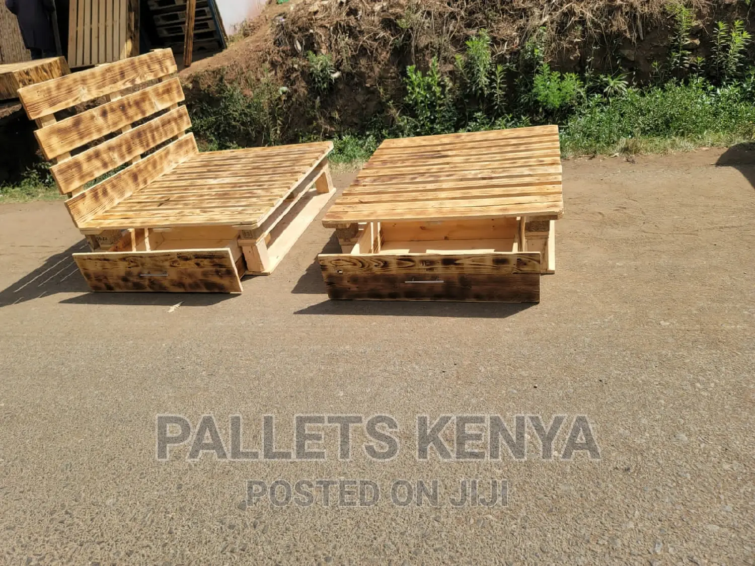 Pallet Bed- Blazed 4*6bed With Drawers. #76