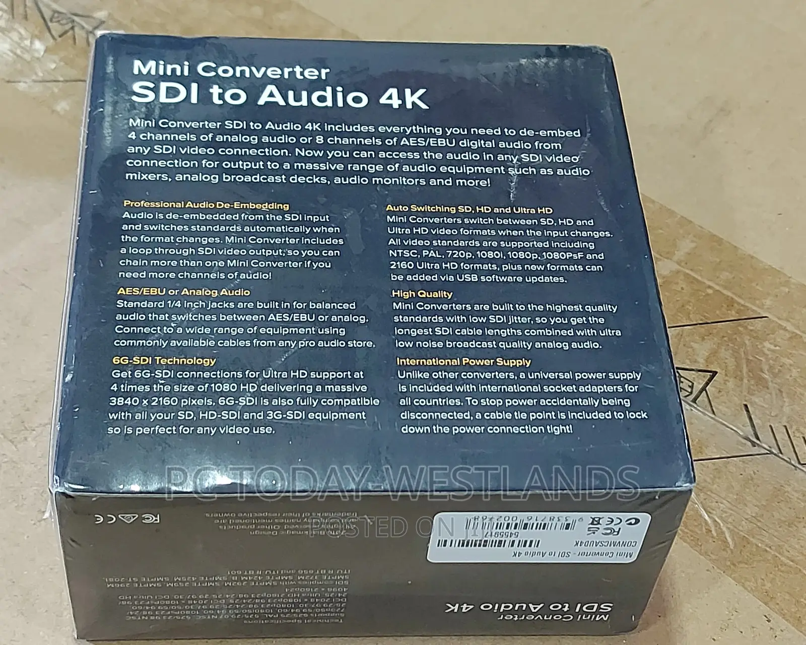 Blackmagic Design Mini Converter SDI to Audio